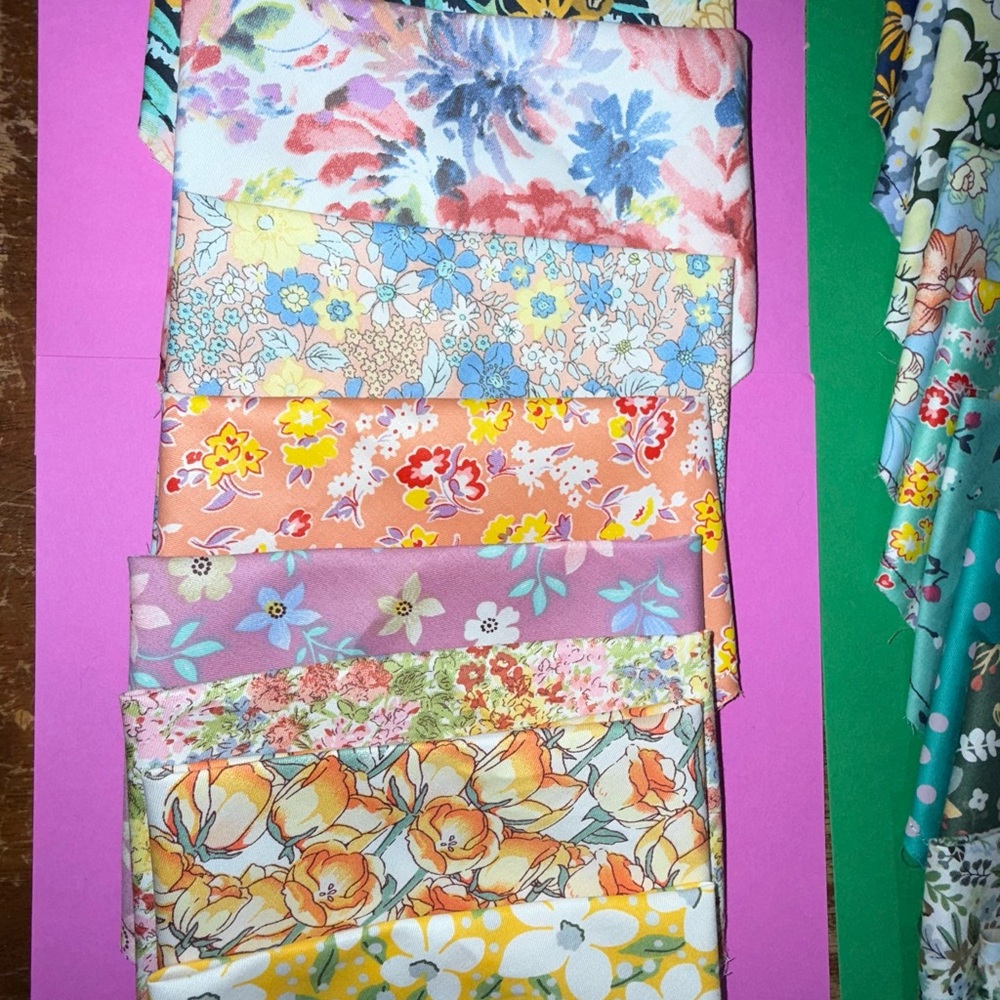 Floral Patterned Fabric Set - Picture 9 of 10